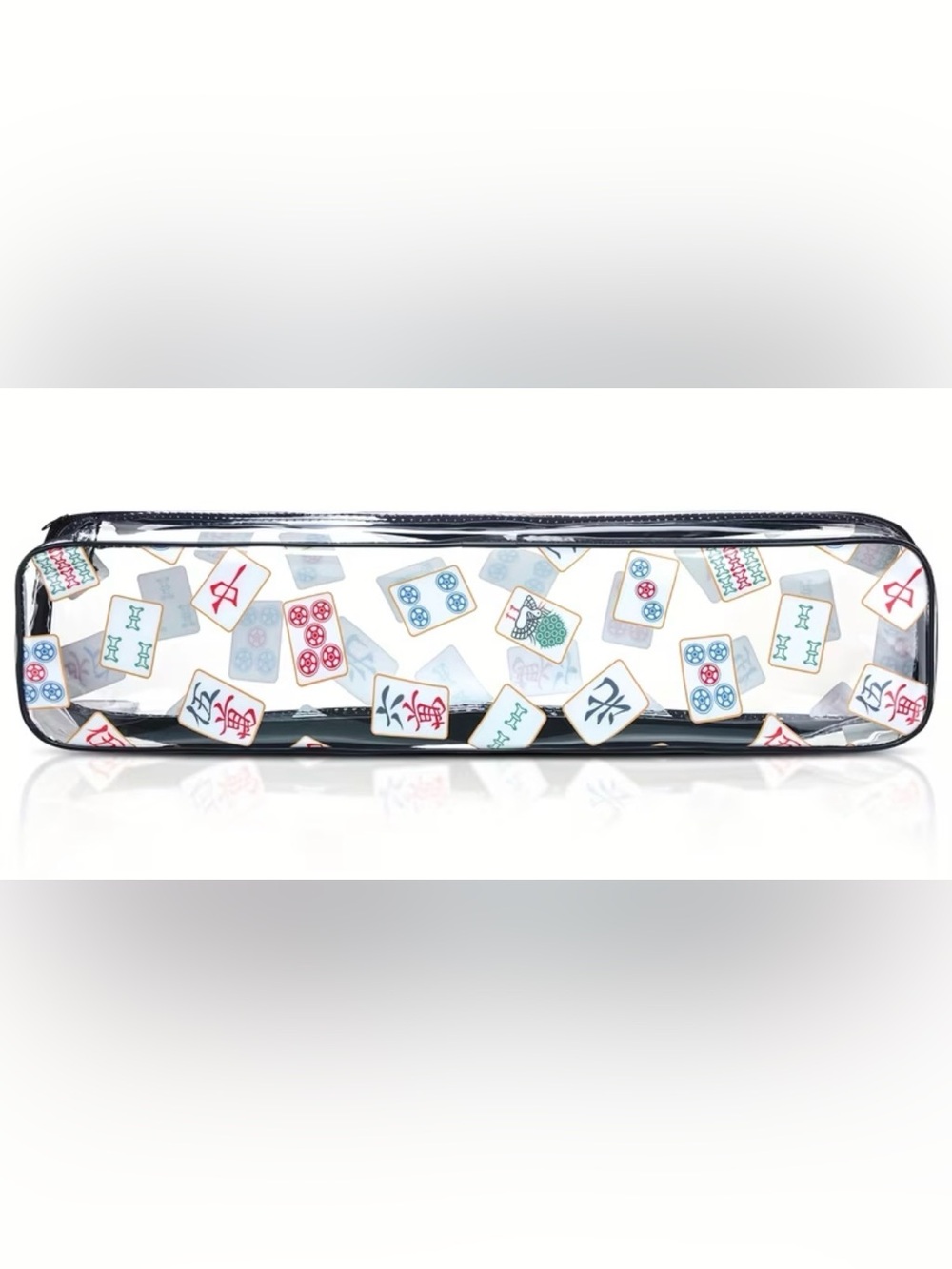 Mahjong Tile or Rack bag. PVC transparent 20"x 4.5" x 2.5"